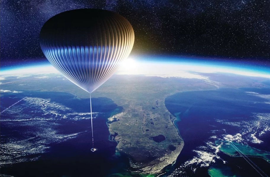 Η Γη από το Διάστημα, μέσα σε αερόστατο 